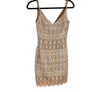 Cache Lace and Sequin Embellished Short Cocktail Mini Dress Size 2